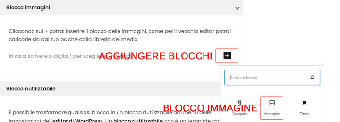 blocco immagini